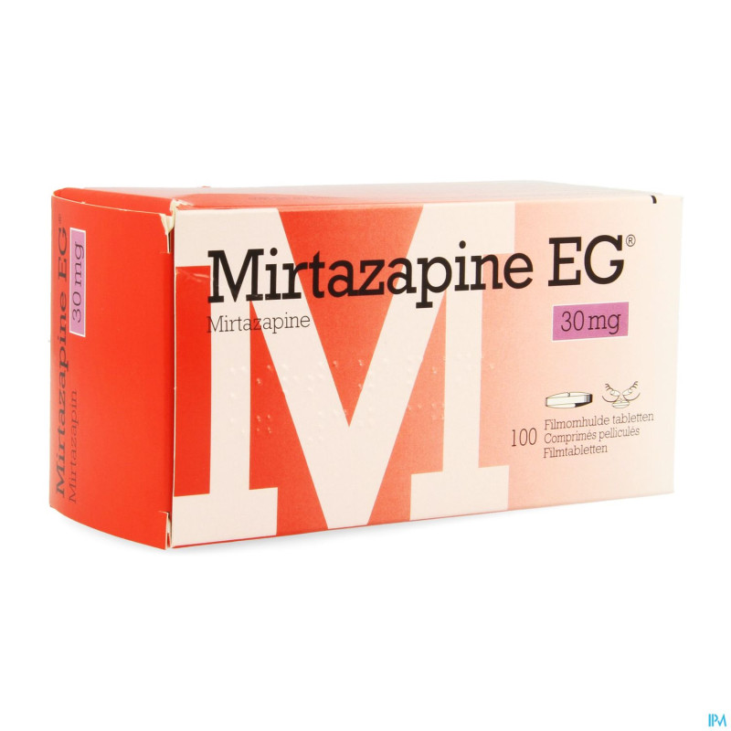 Mirtazapine eg 30mg pi pharma comp pell 100 pip