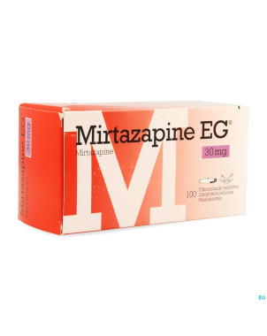 Mirtazapine eg 30mg pi pharma comp pell 100 pip