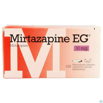 Mirtazapine eg 30mg pi pharma comp pell 100 pip