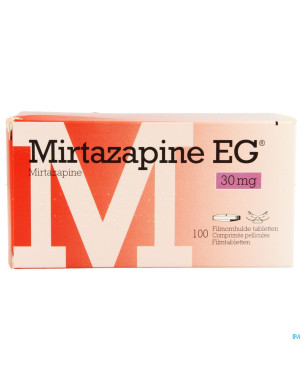 Mirtazapine eg 30mg pi pharma comp pell 100 pip