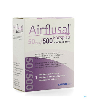 Airflusal forspiro 50mcg/500mcg pulv inh. 1x60 dos