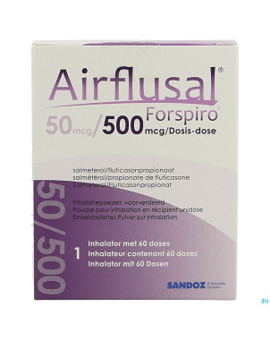 Airflusal forspiro 50mcg/500mcg pulv inh. 1x60 dos
