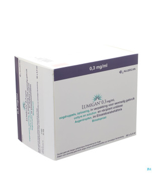 Lumigan collyre 0,3mg/1ml 90 x 0,4ml ud