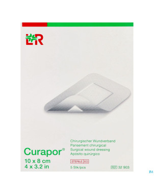 Curapor pans chirurg. sterile  10cmx 8cm   5 32903