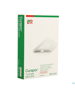 Curapor pans chirurg. sterile   7cmx 5cm   5 32902