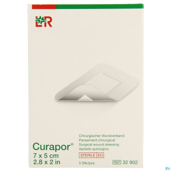 Curapor pans chirurg. sterile   7cmx 5cm   5 32902
