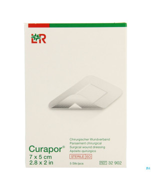 Curapor pans chirurg. sterile   7cmx 5cm   5 32902