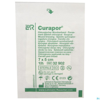 Curapor pans chirurg. sterile   7cmx 5cm   5 32902
