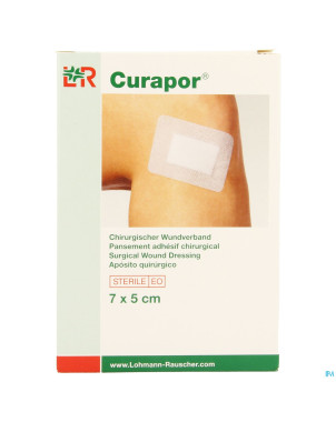 Curapor pans chirurg. sterile   7cmx 5cm   5 32902