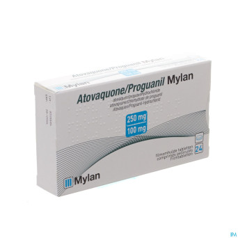 Atovaquone proguanil viatris 250/100mg comp pell24