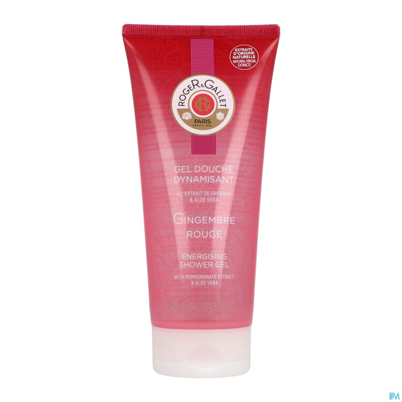 Roger&gallet gingembre rouge gel douche tube 200ml