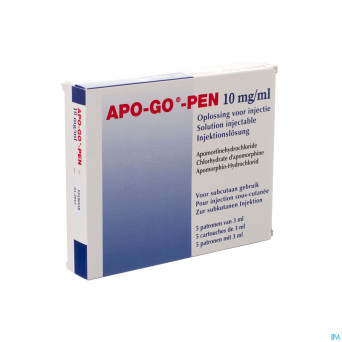 Apo-go-pen 10mg/ml 5 stylo 3 ml sol inj