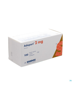 Adoport sandoz 2,0 mg caps dur 100 x 2,0 mg
