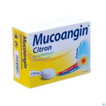 Mucoangin citron past a sucer 30x20mg