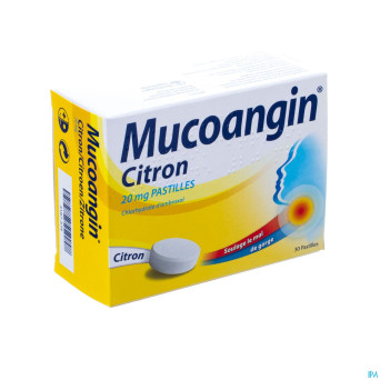 Mucoangin citron past a sucer 30x20mg
