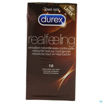 Durex real feeling latex free condoms 10