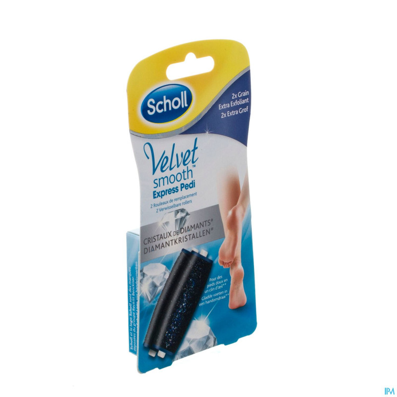Scholl velvet smooth expr.pedi 2roul.2extra exfol.