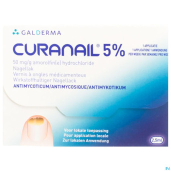Curanail 5% vernis a ongles 2,5 ml