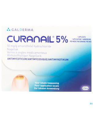 Curanail 5% vernis a ongles 2,5 ml