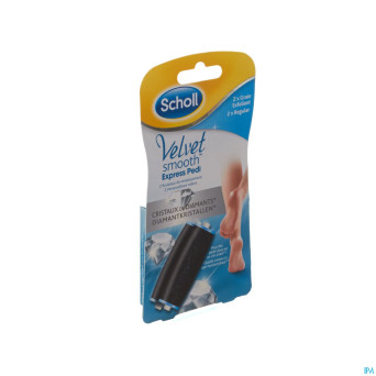 Scholl velvet smooth expr.pedi 2roul.crist.diamant