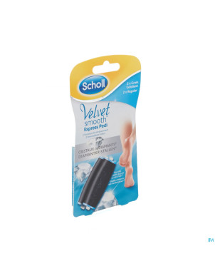 Scholl velvet smooth expr.pedi 2roul.crist.diamant