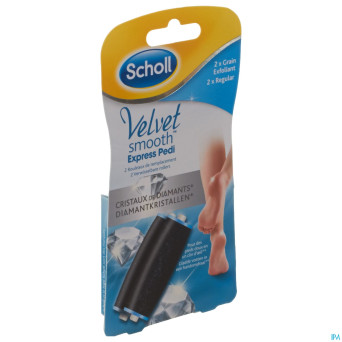 Scholl velvet smooth expr.pedi 2roul.crist.diamant