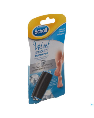 Scholl velvet smooth expr.pedi 2roul.crist.diamant