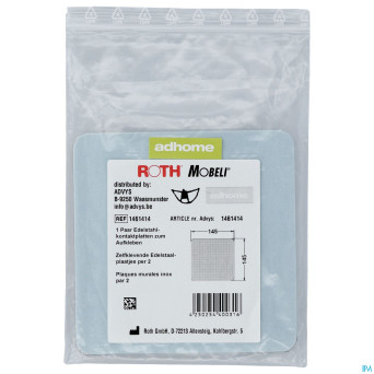 Plaque murale inox mobeli 14,5x14,5cm 2    advys