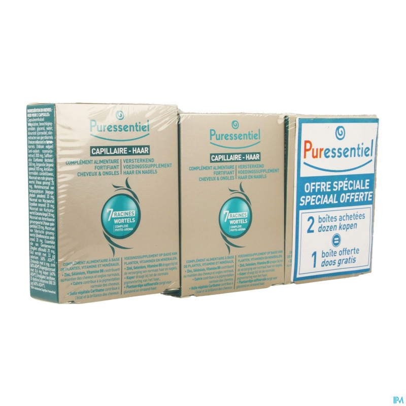 Puressentiel capillaire fortif.chev trio caps 3x30