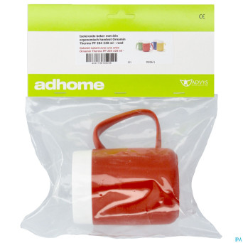 Gobelet isolant 1 anse thermo rouge 320ml    advys