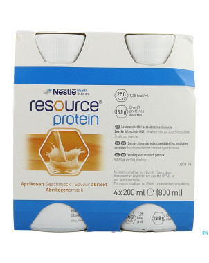 Resource protein abricot    4x200ml
