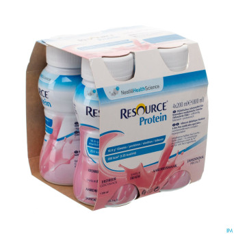 Resource protein fraise    4x200ml