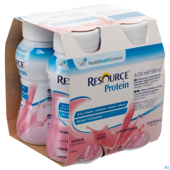 Resource protein fraise    4x200ml