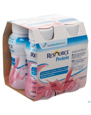 Resource protein fraise    4x200ml