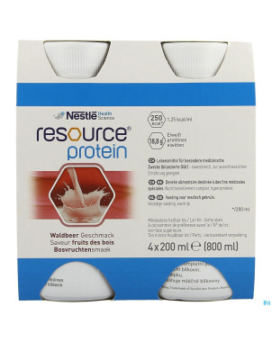 Resource protein fruits des bois 4x200ml