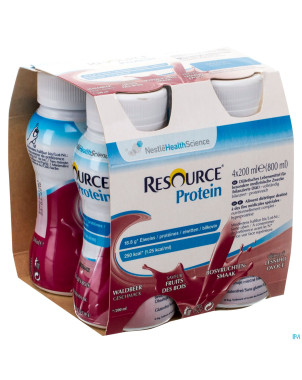 Resource protein fruits des bois 4x200ml