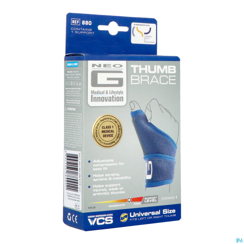 Neo-g bandage pouce-poignet + reforcement    advys