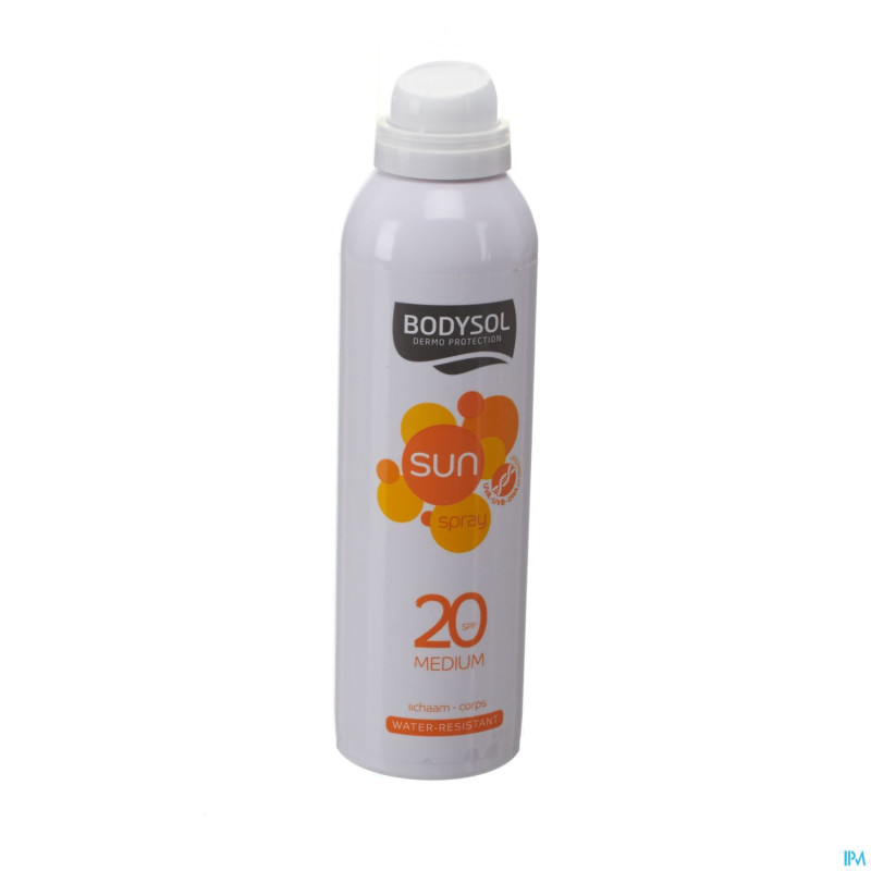 Bodysol sun aerosol ip20  150ml new