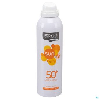 Bodysol sun aerosol ip50+  150ml new