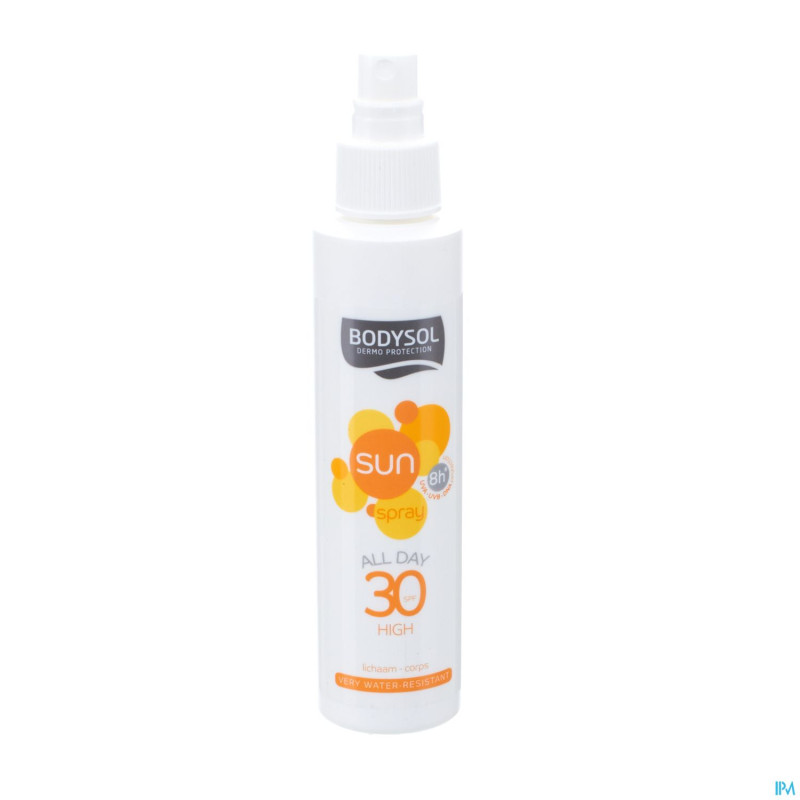 Bodysol sun spray ip30 1 day 150ml new