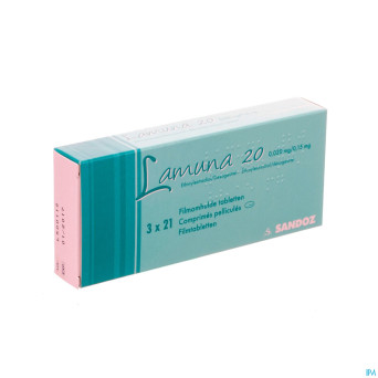 Lamuna 20 0,020mg/0,15mg comp pell  3 x 21