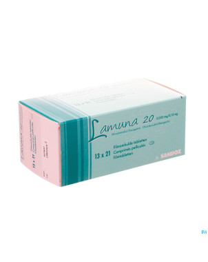 Lamuna 20 0,020mg/0,15mg comp pell 13 x 21