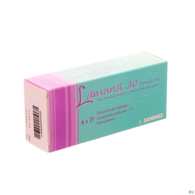 Lamuna 30 0,030mg/0,15mg comp pell  6 x 21