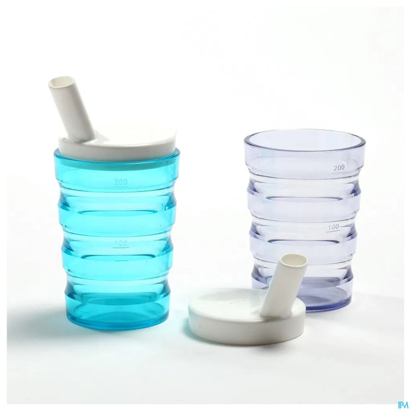 Gobelet rainures 2 becs transp+2 becs 4+8mm  advys