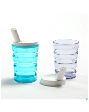 Gobelet rainures 2 becs transp+2 becs 4+8mm  advys