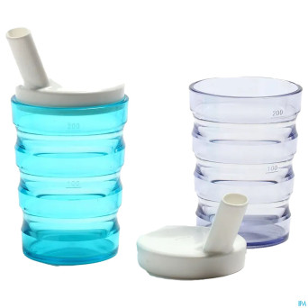 Gobelet rainures 2 becs transp+2 becs 4+8mm  advys