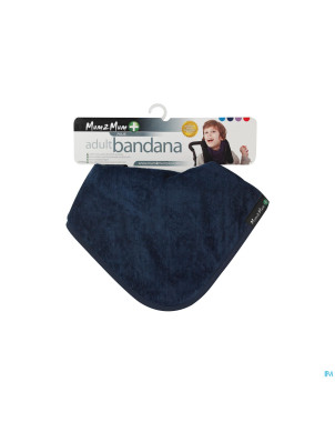 Bavoir bandana adulte bleu fonce    advys