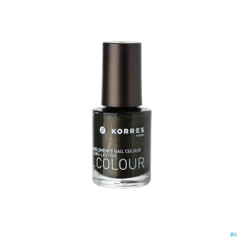 Korres km nail colour 100 precious black 10ml