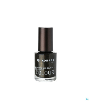 Korres km nail colour 100 precious black 10ml