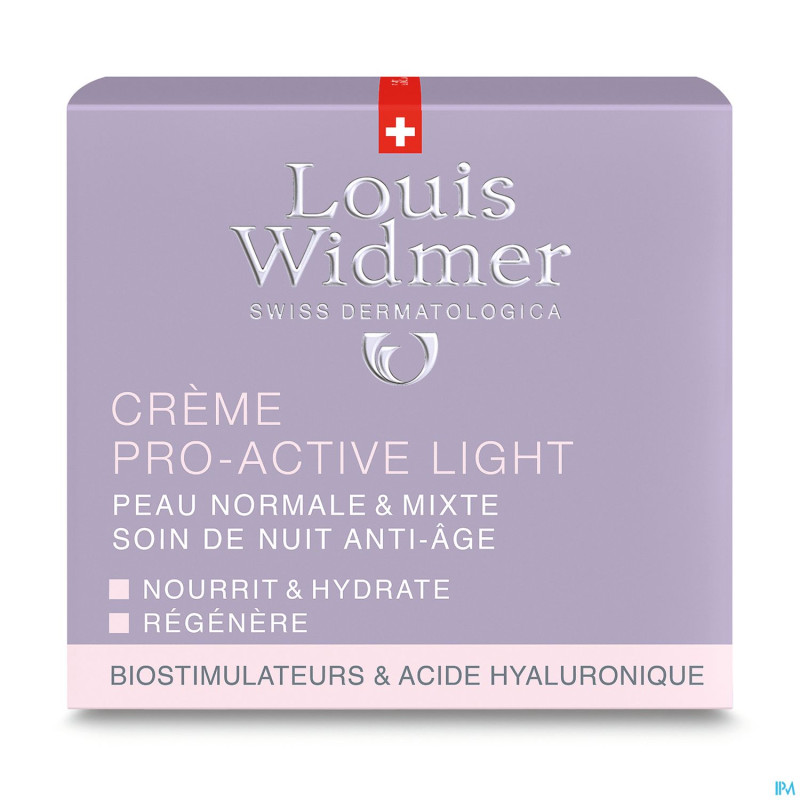 Widmer nuit creme pro-active light parf pot 50ml